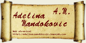 Adelina Mandoković vizit kartica